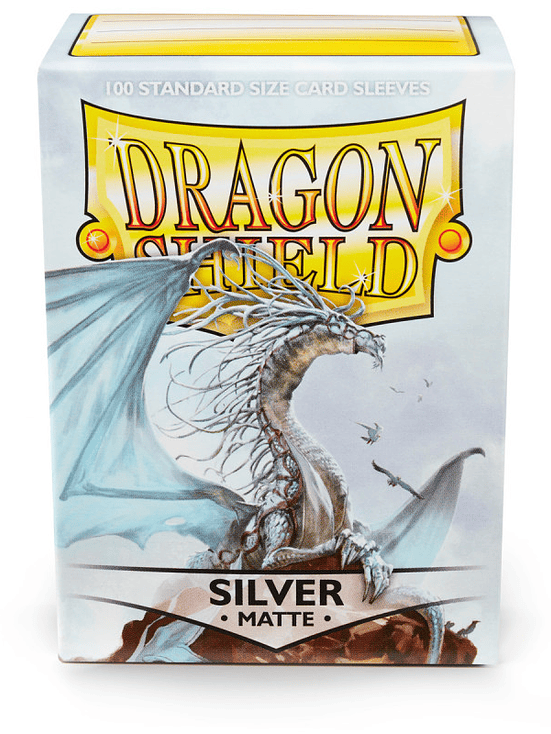 DRAGON SHIELD -SLEEVES STANDARD SIZE MATTE 100 - SILVER 1