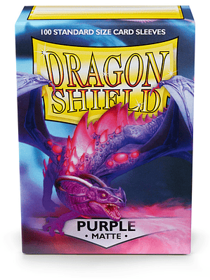DRAGON SHIELD -SLEEVES STANDARD SIZE MATTE 100 - PURPLE