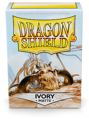 DRAGON SHIELD -SLEEVES STANDARD SIZE MATTE 100 - IVORY