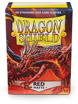 Protectores de cartas Dragon shield red
