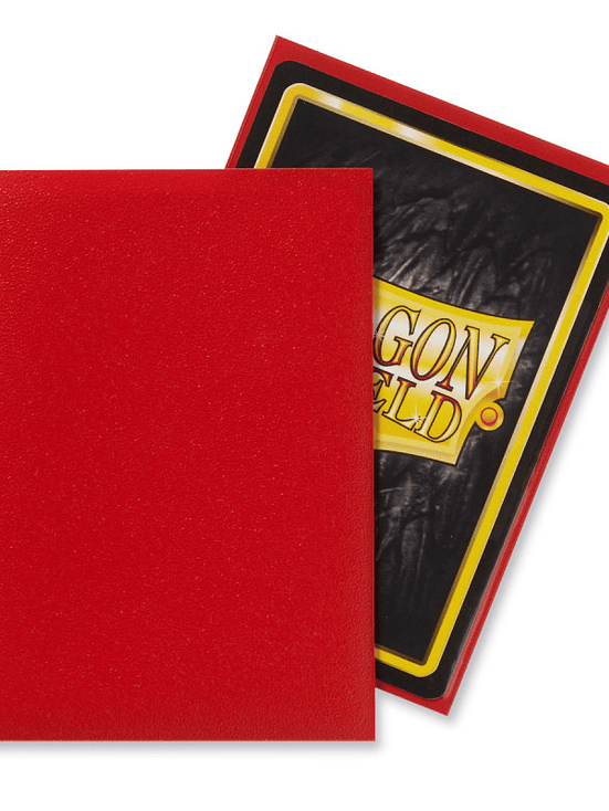DRAGON SHIELD - SLEEVES STANDARD SIZE MATTE (100) - CRIMSON 2