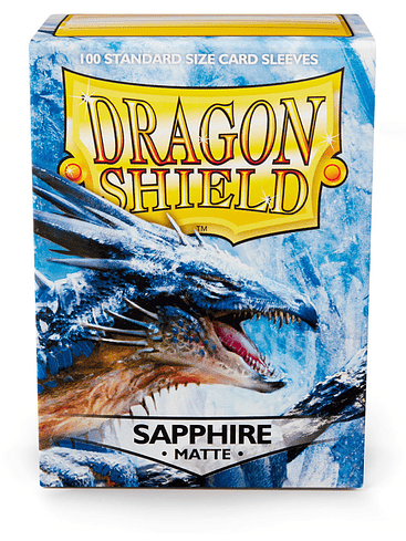DRAGON SHIELD - SLEEVES STANDARD SIZE MATTE (100) - SAPPHIRE 1