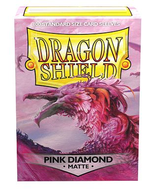 DRAGON SHIELD - SLEEVES STANDARD SIZE MATTE (100) - PINK DIAMOND