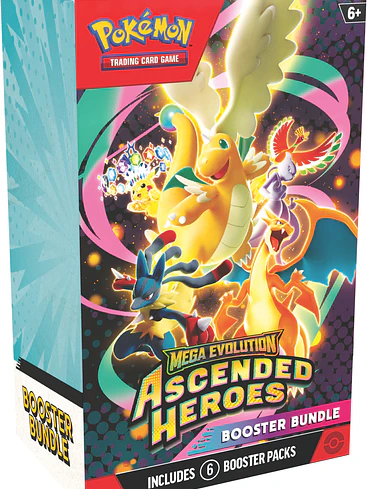 POKEMON TCG MEGA EVOLUTION - ASCENDED HEROES BOOSTER BUNDLE ESPAÑOL 1