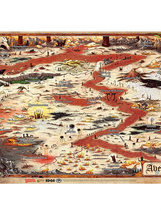 Dungeons and Dragons Mapa de Averno 1