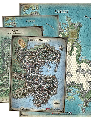 DUNGEONS AND DRAGONS SET DE MAPAS DE LA TUMBA DE LA ANIQUILACIÓN 1