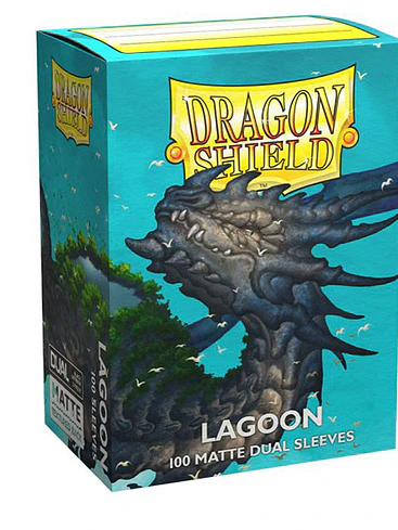 Dragon Shield Sleeves: Standard DUAL- Matte Lagoon 'Saras' (100 ct.) 1