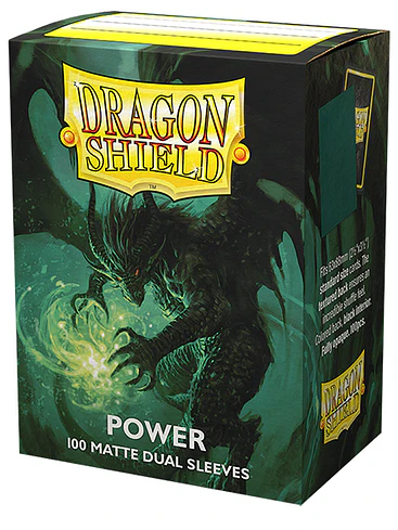  Dragon Shield Sleeves: Standard DUAL- Matte Green/Power (100 ct.) 1