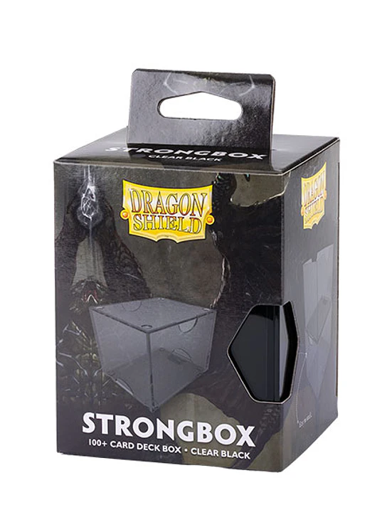 Dragon Shield Deckbox: 100+ Strongbox- Clear Black 1