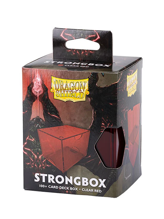  Dragon Shield Deckbox: 100+ Strongbox- Clear Red 1