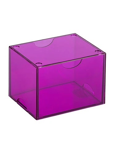 Dragon Shield Deckbox: 100+ Strongbox- Clear Purple 2
