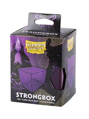 Dragon Shield Deckbox: 100+ Strongbox- Clear Purple