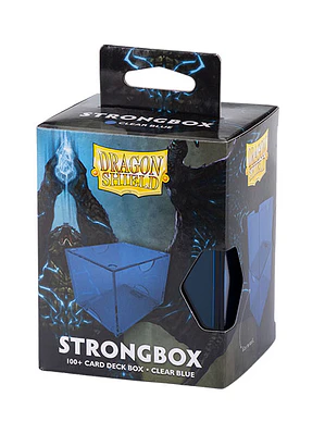 Dragon Shield Deckbox: 100+ Strongbox- Clear Blue