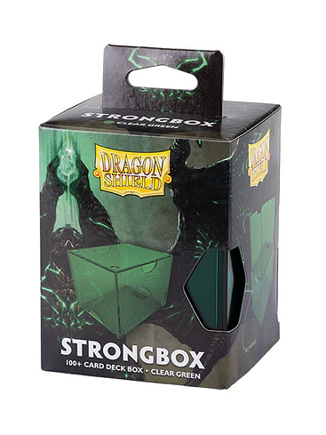 Dragon Shield Deckbox: 100+ Strongbox- Clear Green 1