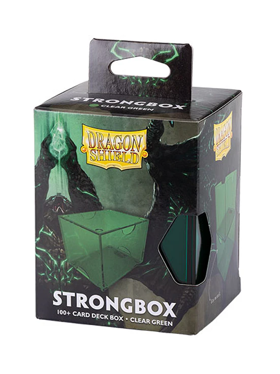 Dragon Shield Deckbox: 100+ Strongbox- Clear Green 1