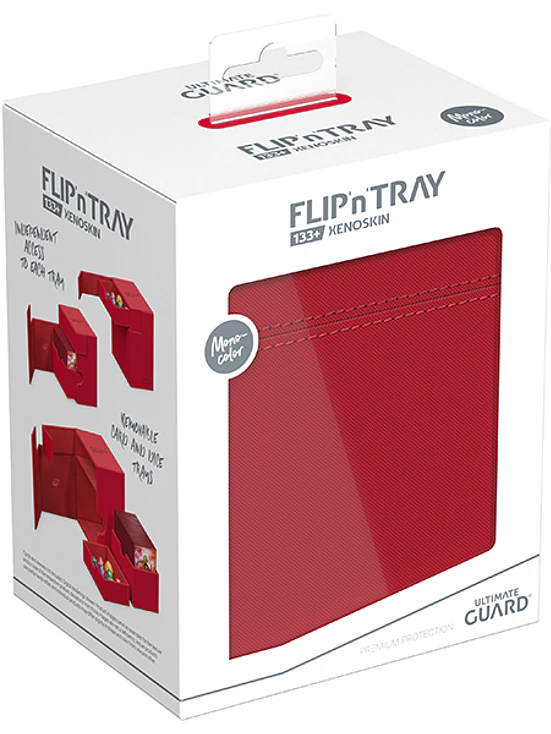 Deck Case: Flip´n´Tray 133+ Standard Size Monocolor- Red 1