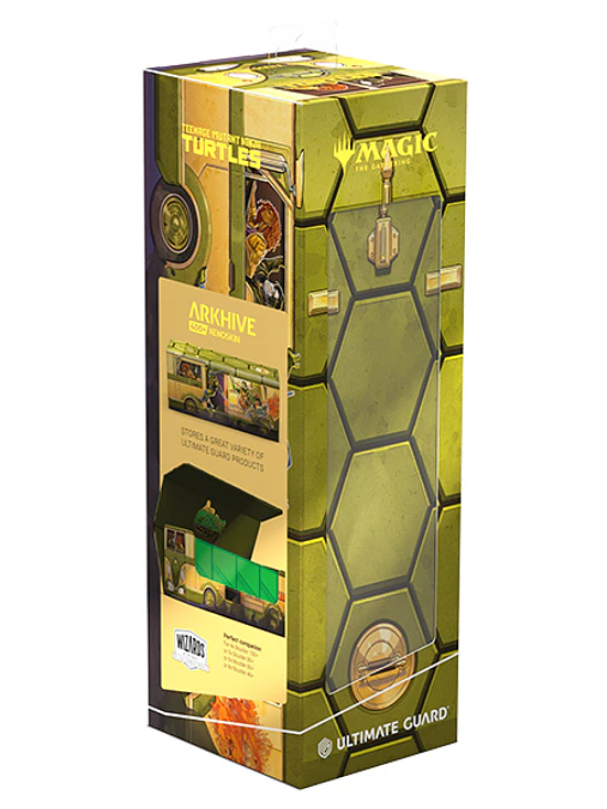 Deck Case: Arkhive 400+ Standard Size Xenoskin MTG- Teenage Mutant Ninja Turtles- Turtles Van 1