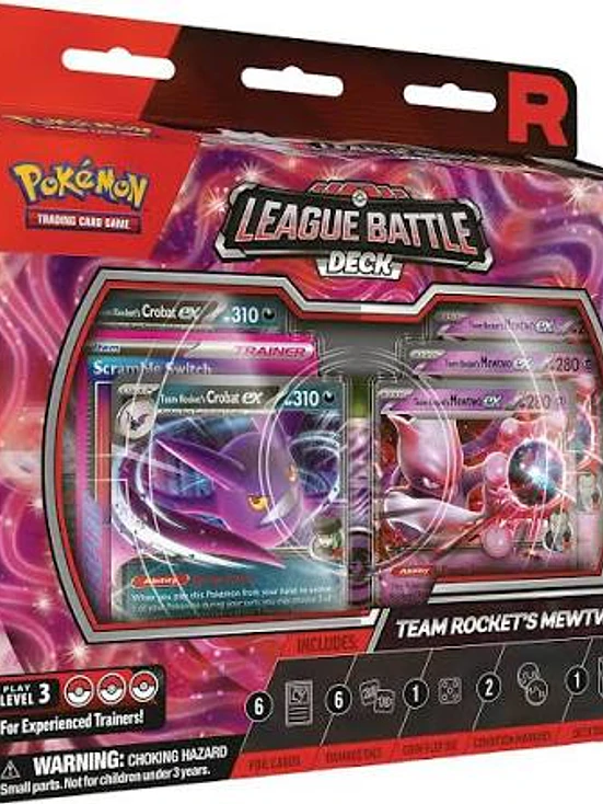 Pokemon TCG: Team Rocket's Mewtwo ex League Battle Deck Case 1