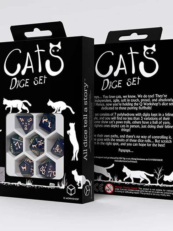 7-Die Set: Cats Dice- Mittens 1