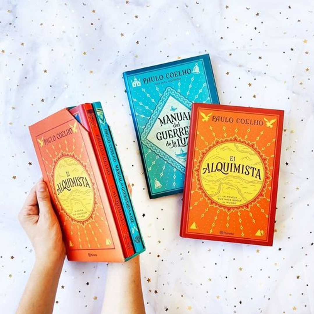 ESTUCHE EL ALQUIMISTA Y MANUAL DEL GUERRERO DE LA LUZ 2