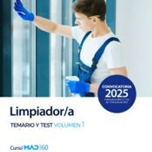 LIMPIADOR/A TEMARIO Y TEST VOLUMEN 1 SERVICIO CANARIO SALUD