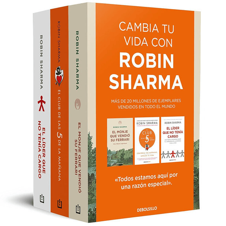 PACK ROBIN SHARMA CONTIENE EL MONJE QUE VENDIO SU FERRARI 1