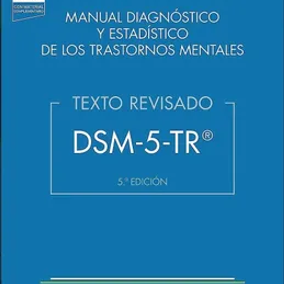 DSM-5-TR® Manual Diagnóstico y Estadístico de los Trastornos Mentales 1