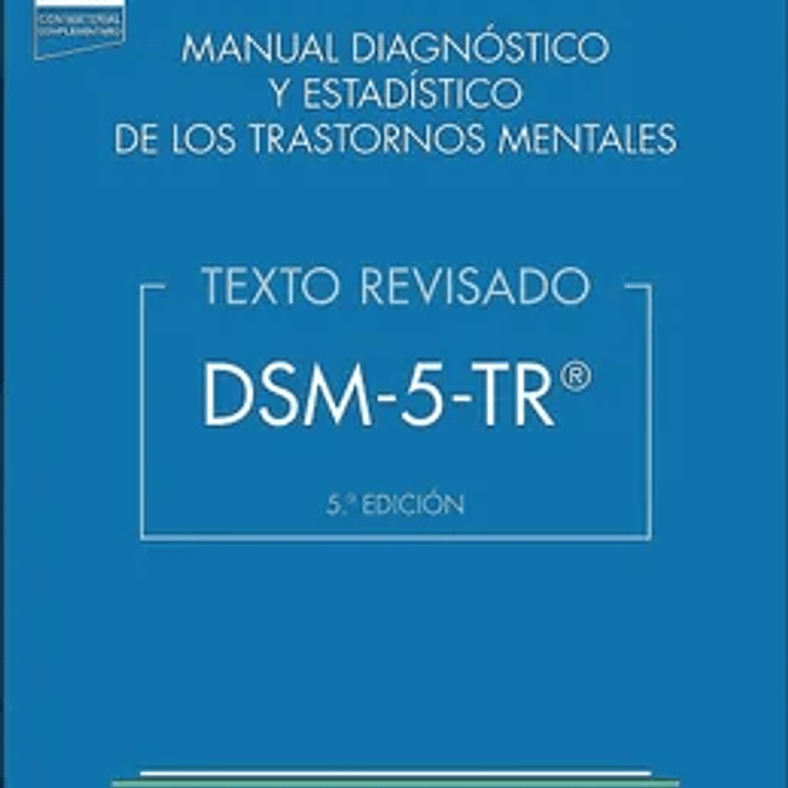 DSM-5-TR® Manual Diagnóstico y Estadístico de los Trastornos Mentales 1