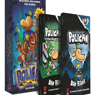 Pack Caja De Polican Libros 1 Y 2, De Pilkey, Dav. 955, Vol. 1. Editorial Ediciones Sm, Tapa Dura, Edición 1 En Castellano, 2025