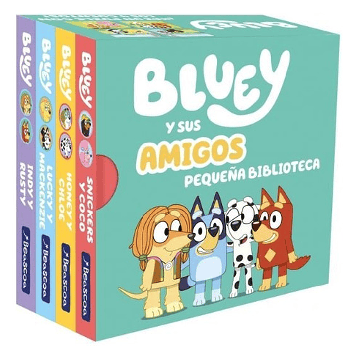 Bluey Y Sus Amigos. Pequeña Biblioteca (edicion En Español), De Bluey., Vol. 1. Editorial Beascoa, Tapa Dura En Español 1