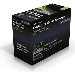 Rang Y Dale Flashcards De Farmacología 2 Ed. ¡original!