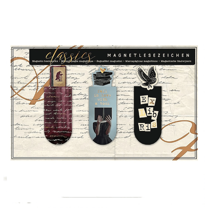 MARCAPAGINAS MAGNETICOS FALL IN LOVE 3 UNIDADES 1