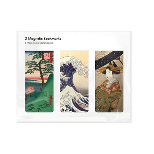 SET 3 MARCAPAGINAS MAGNETICOS HOKUSAI