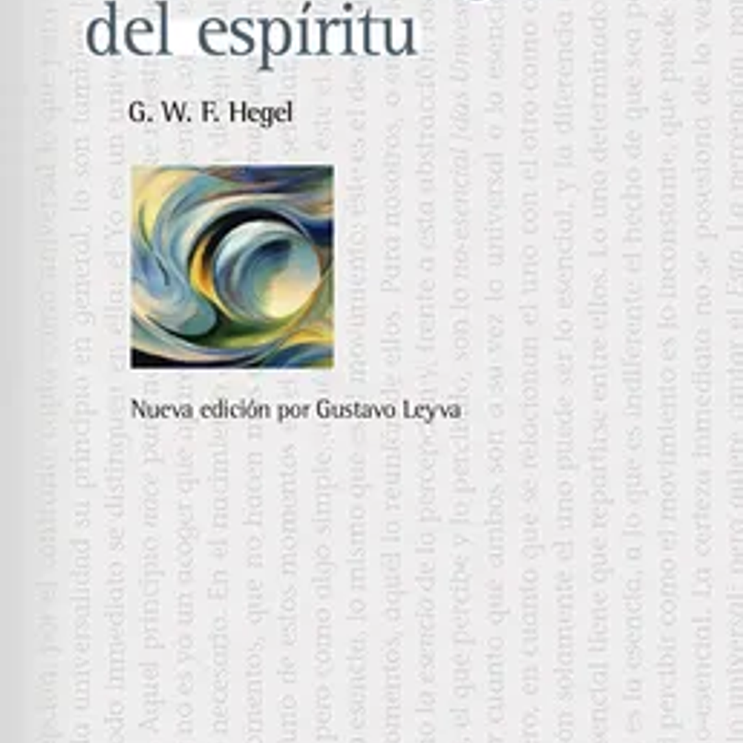Fenomenologia del Espiritu 1