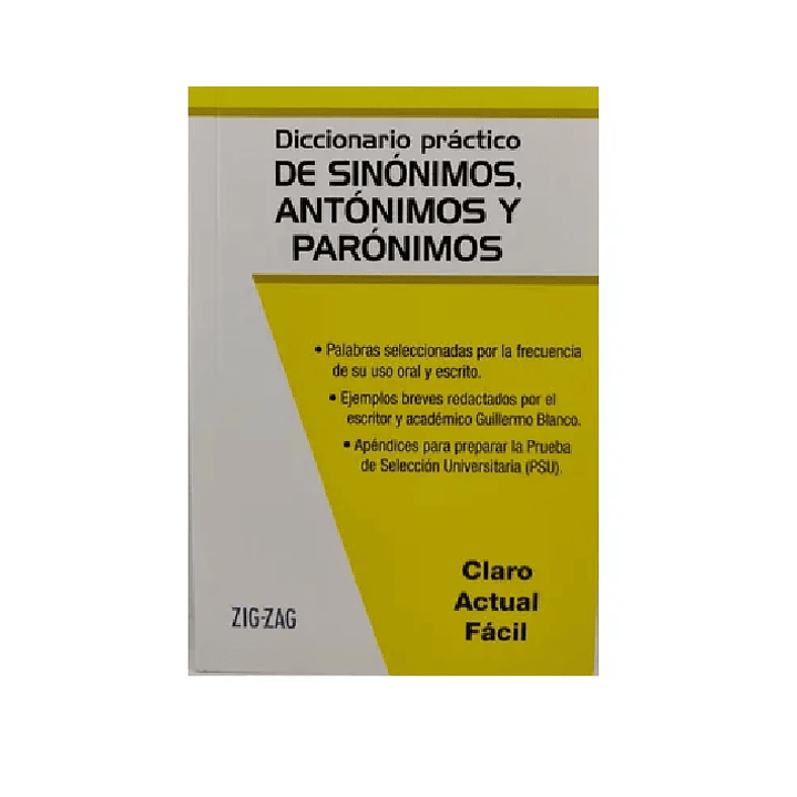 DICCIONARIO DE SINONIMOS Y ANTONIMOS ZIG ZAG 1