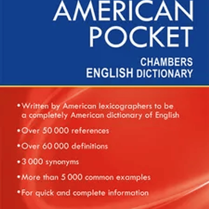 AMERICAN POCKET CHAMBERS ENGLISH DICTIONARY 1