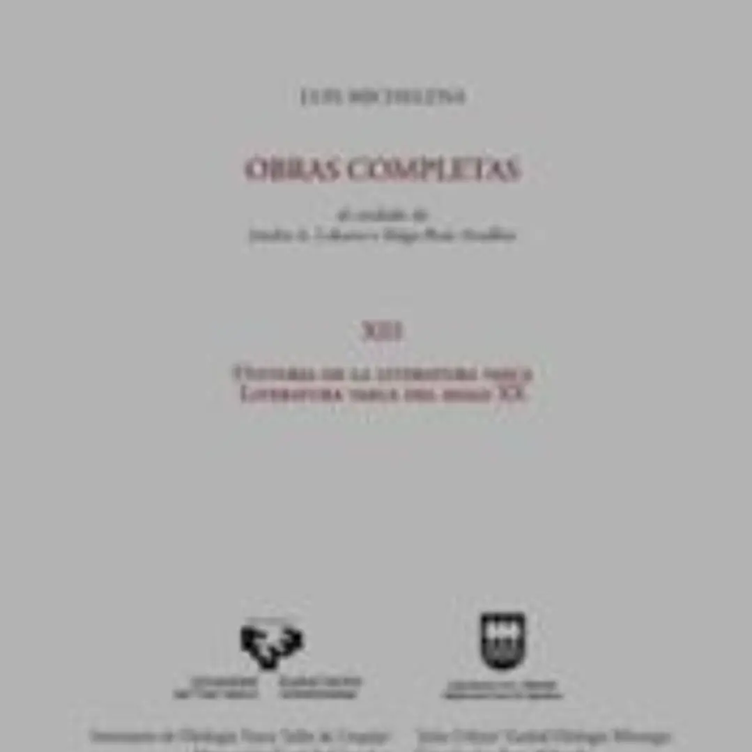 Luis Michelena. Obras completas. XIII. Historia de la literatura vasca. Literatura vasca del siglo XX 1