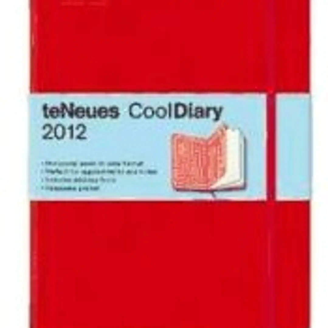 Agenda 2012. CoolDiary Red / Squares Red. Mediano. (Por Semanas) 1