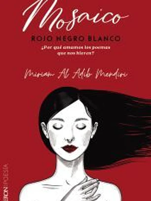 Mosaico rojo negro blanco