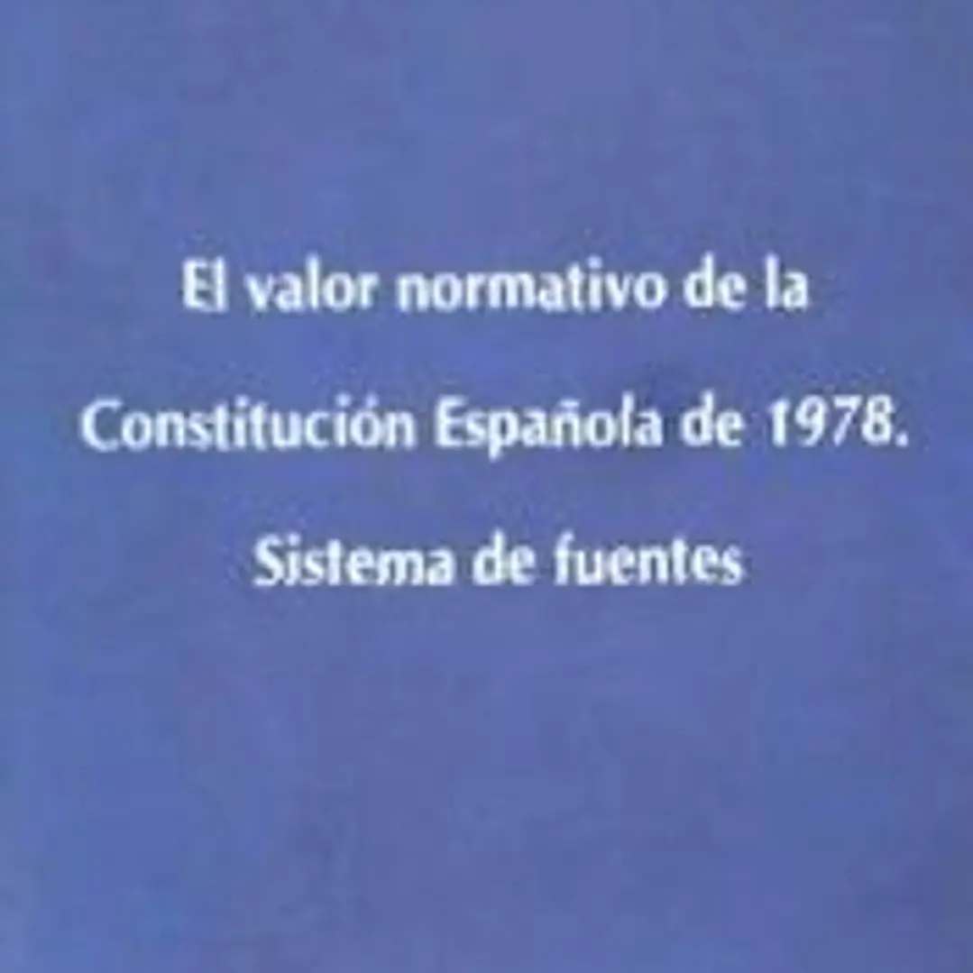 El valor normativo de la constitución española de 1978. 1