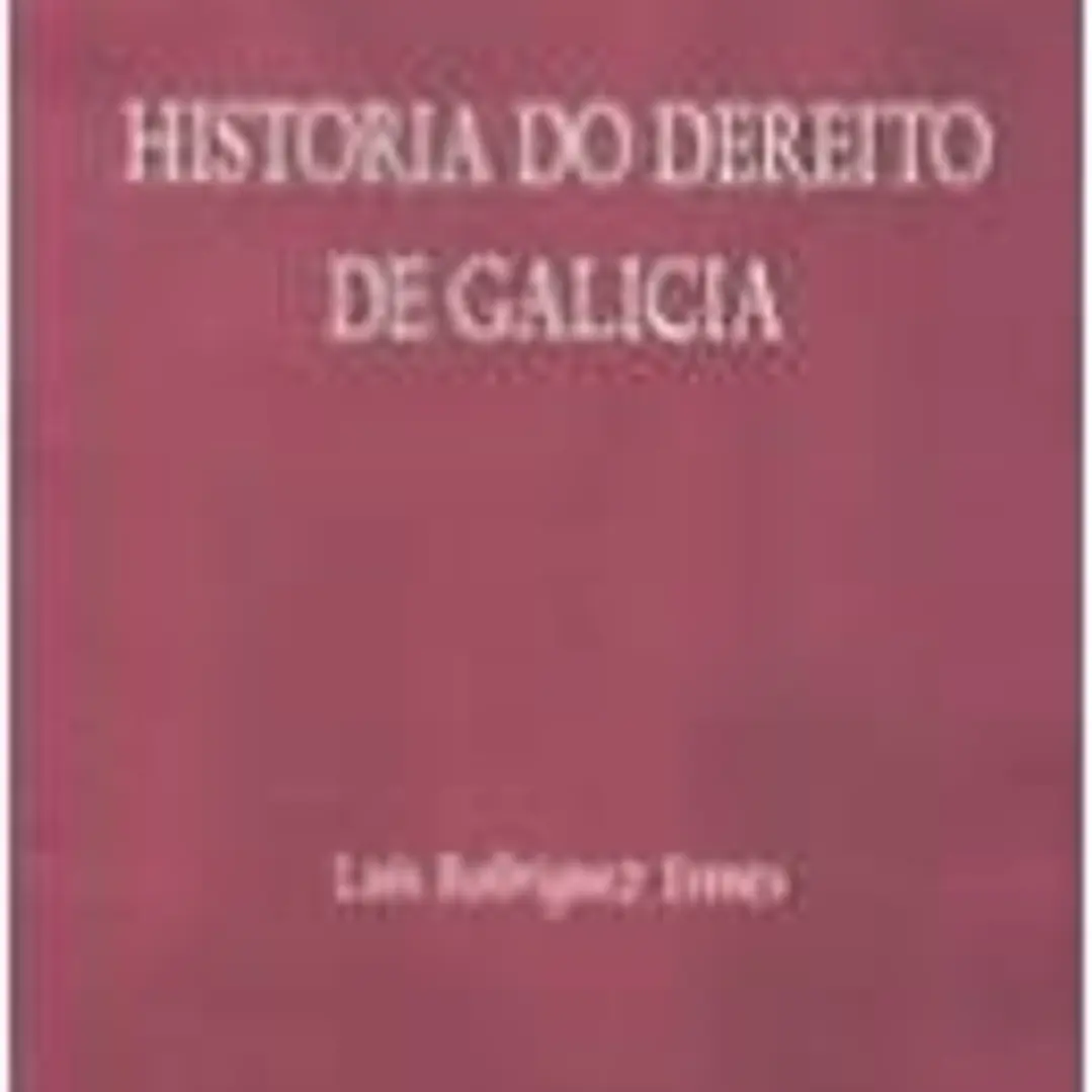 Historia do Dereito de Galicia 1