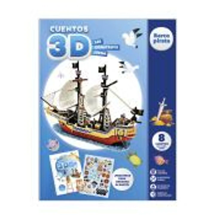 CUENTOS PARA IMAGINAR Y CONSTRUIR 3D - BARCO PIRATA 1