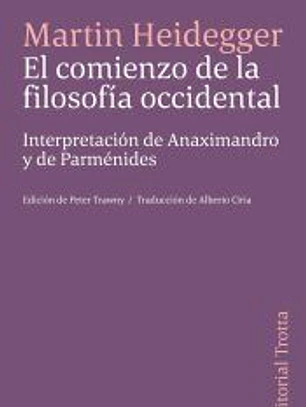 El comienzo de la filosofía occidental