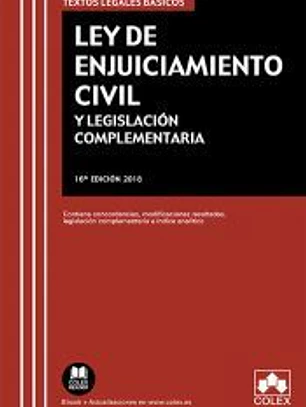 Ley de Enjuiciamiento Civil y Legislación Complementaria