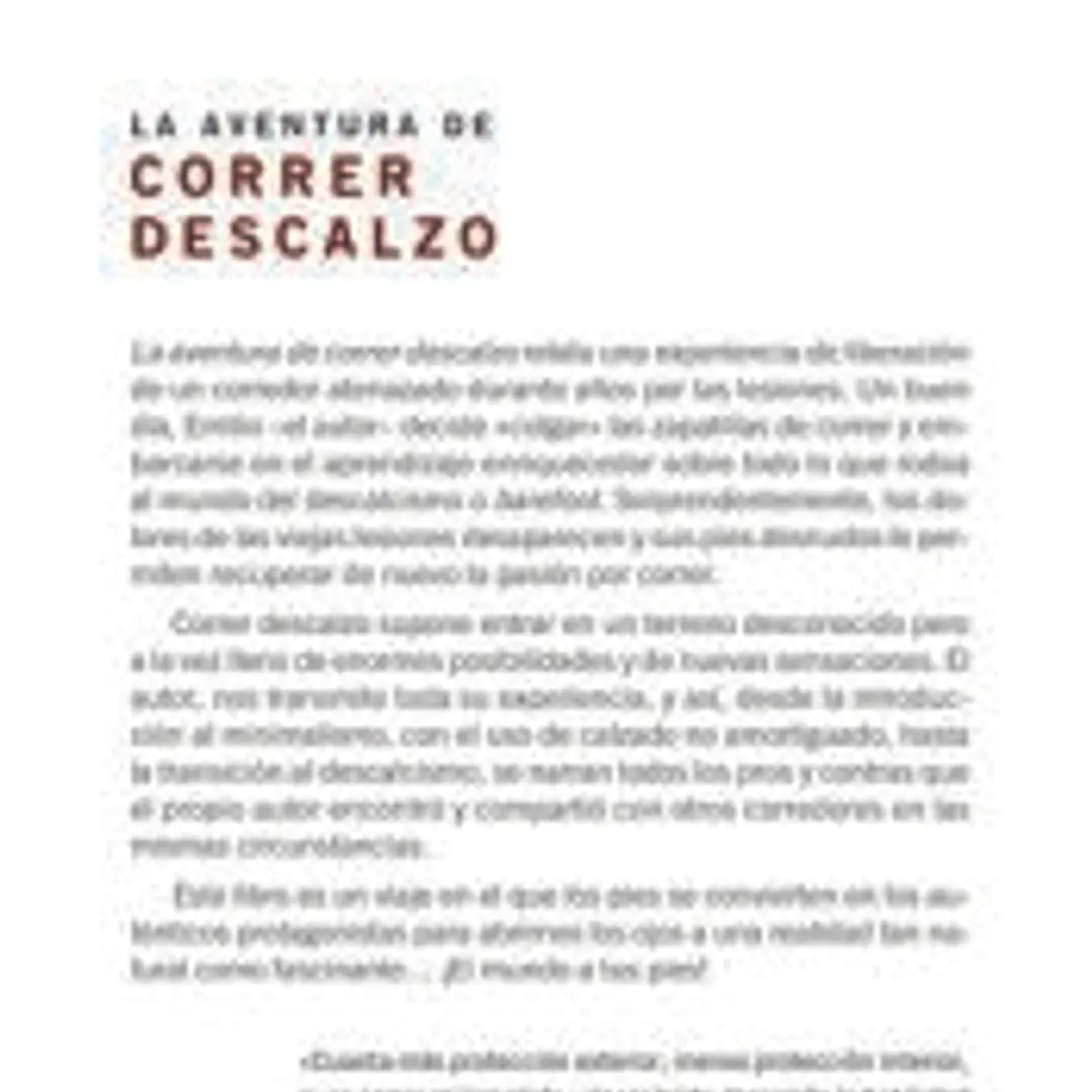 La aventura de correr descalzo 1