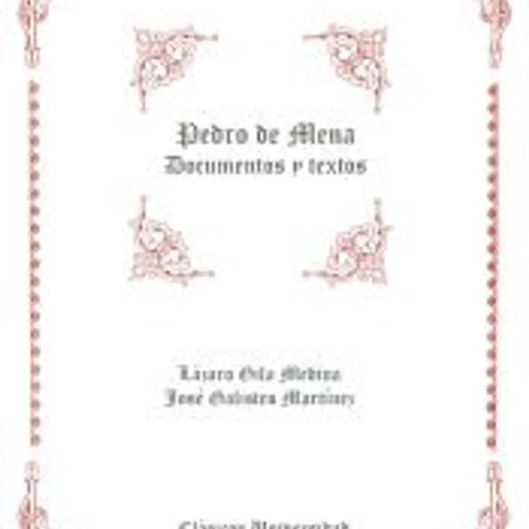Pedro de Mena : documentos y textos 1
