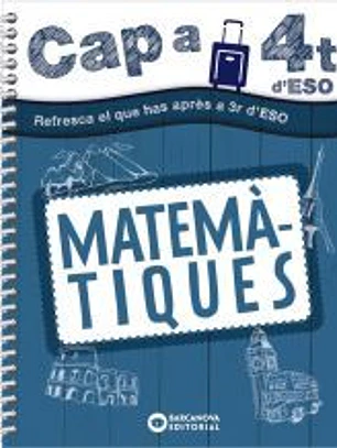 Cap a 4t d' ESO. Matemàtiques
