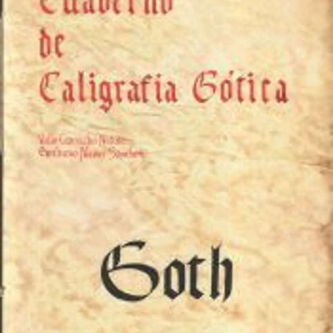 Cuaderno de caligrafía (gótica) 1