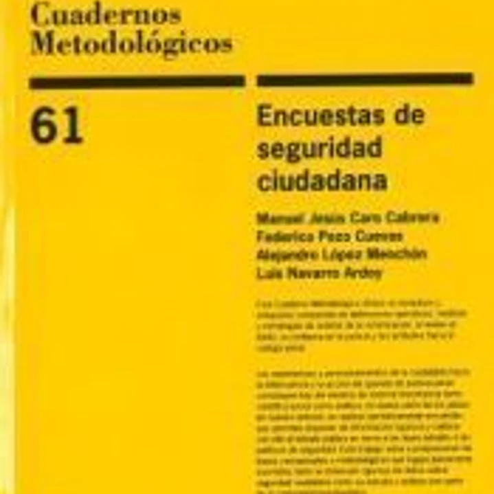 Encuestas de seguridad ciudadana 1