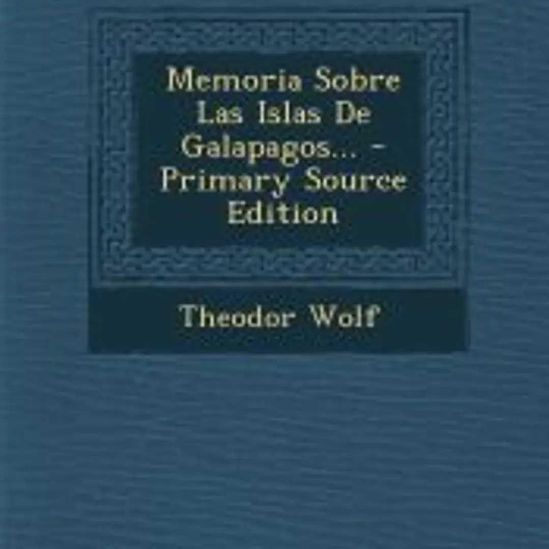 Memoria Sobre Las Islas De Galapagos... 1